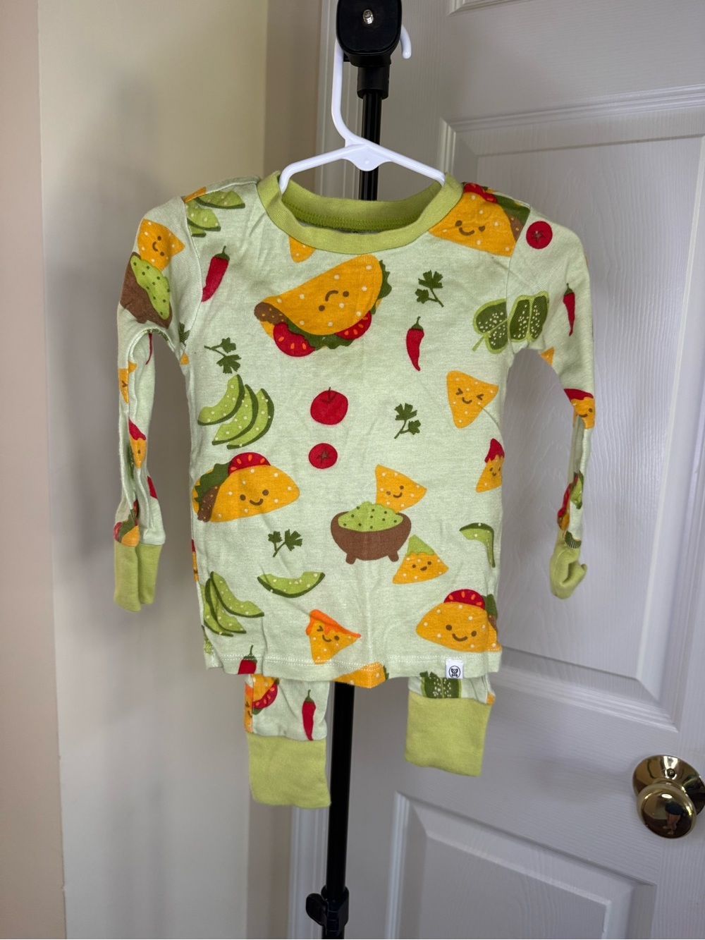 HONEST Light Green Taco & Chili Pajamas